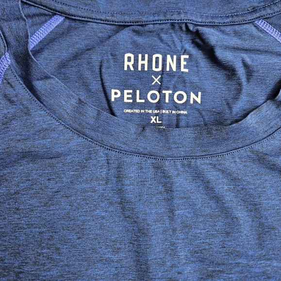 Rhone x Peloton Short Sleeve Tech Shirt Mens XL Blue - Picture 3 of 4